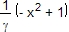 (-x²+1)/γ