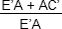 (E’A + AC’)/E’A