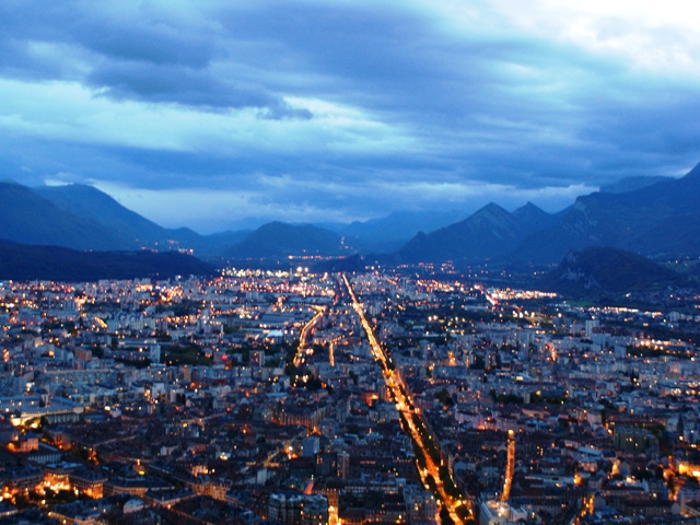 Grenoble, vu de la Bastille