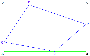 quadrilatere inscrit dans un dans rectangle - copyright Patrice Debart 2011