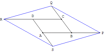 le parallélogramme - multiplication par cinq de la surface - copyright Patrice Debart 2004