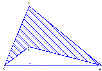 quadrilatère orthodiagonal - non convexe - copyright Patrice Debart 2007