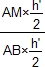 (AM h'/2)/(ABh'/2)