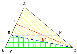 theoreme de thales - methode des aires - copyright Patrice Debart 2004