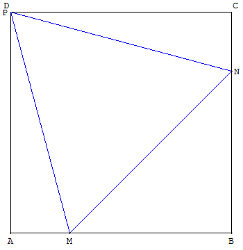 triangle équilatéral inscrit dans un carré - copyright Patrice Debart 2007