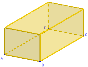 Geogebra 3D - parallèlépipède rectangle - copyright Patrice Debart 2014