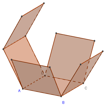 geogebra 3d - developpement du cube