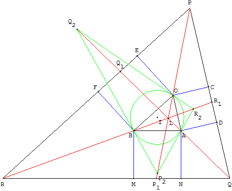 trois carrés autour de BOA - triangle tangentiel - copyright Patrice Debart 2006