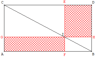 Euclide et GéoPlan - partage d'un rectangle en 4 - copyright Patrice Debart 2003