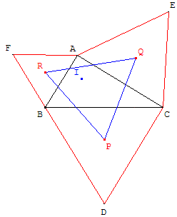 geometrie du triangle - triangle de Napoleon - copyright Patrice Debart 2010