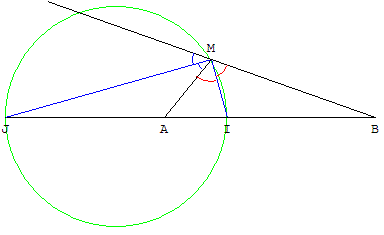 geometrie du triangle - cercle d'Apollonius - copyright Patrice Debart 2005