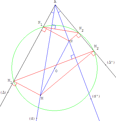 geometrie du triangle - points sur deux droites isogonales