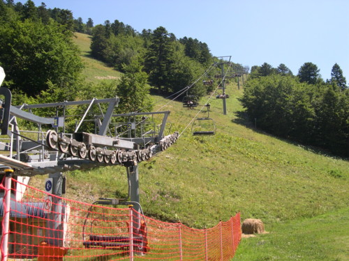 Télésiège l'été