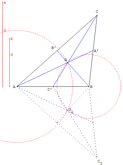 triangle connaissant un cote et deux medianes