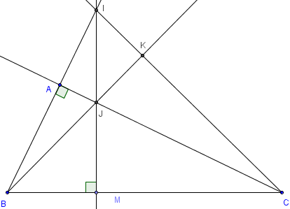 configurations fondamentales - droites perpendiculaires autour d'un triangle rectangle - copyright Patrice Debart 2003