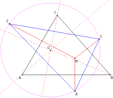 geometrie du triangle - problème de concours - copyright Patrice Debart 2003