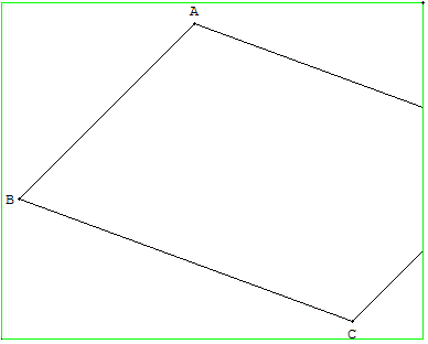 point inaccessible - diagonale tronquée d'un parallélogramme - copyright Patrice Debart 2007