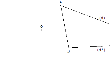 point inaccessible - tracer le symétrique d'un triangle tronqué - copyright Patrice Debart 2007