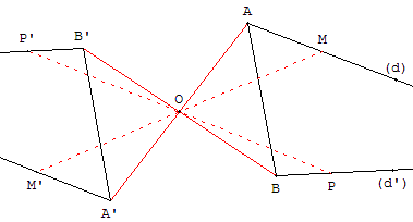 point inaccessible - trace du symétrique d'un triangle tronqué - copyright Patrice Debart 2007